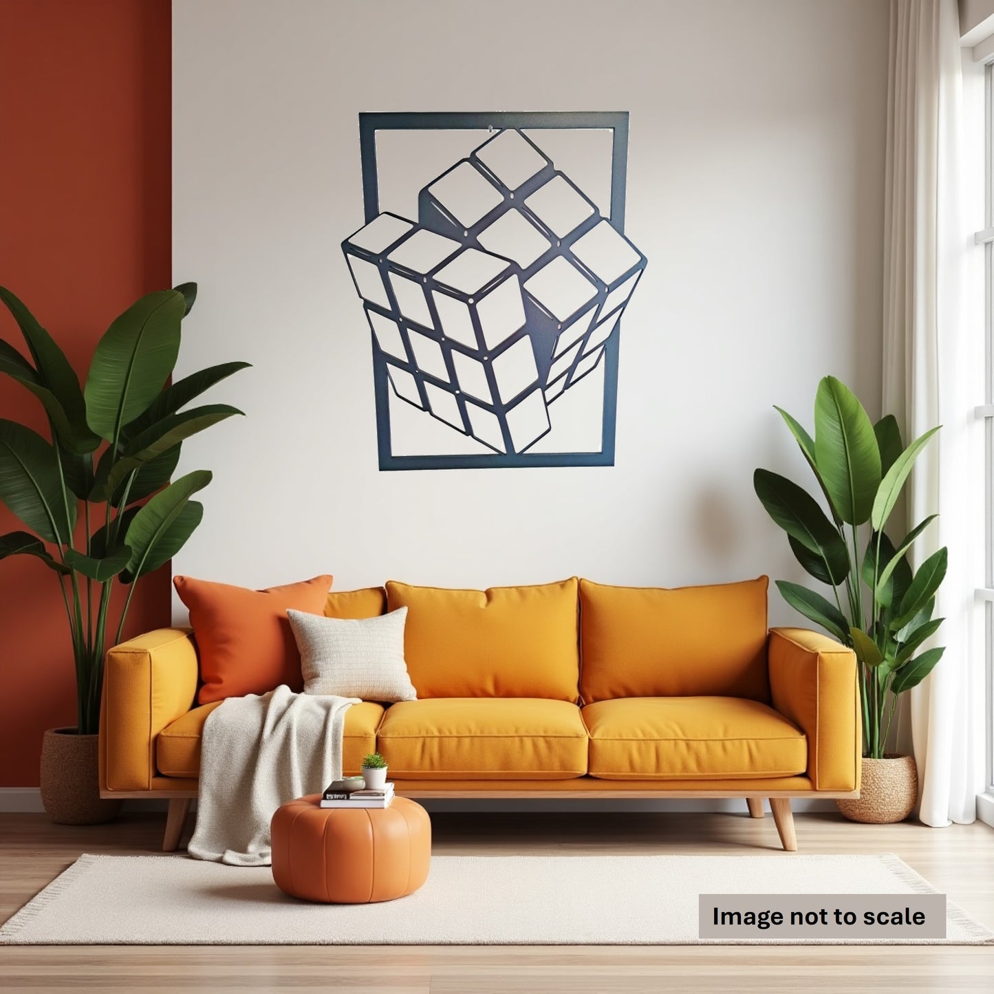 Rubik Cube - Laser Cut Wall Art