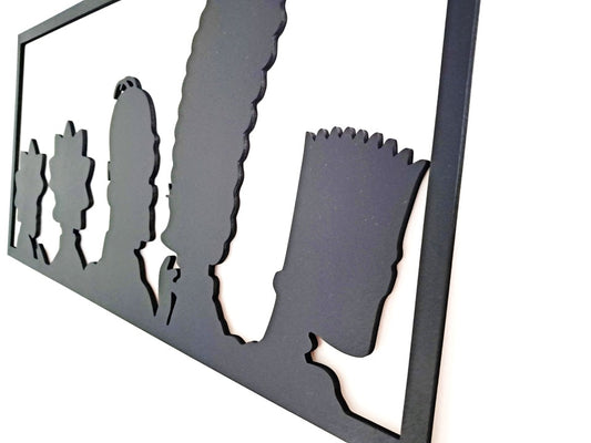 The Simpsons Family Silhouette - Laser Cut Wall Art
