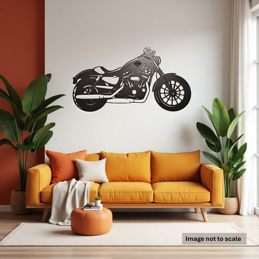 Harley Davidson Motorbike - Laser Cut Wall Art