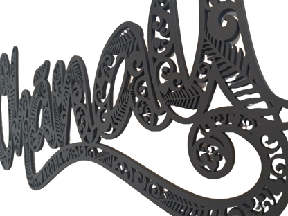 Whanau "Family" Sign - Laser Cut Wall Art - Urban Vibe Studio