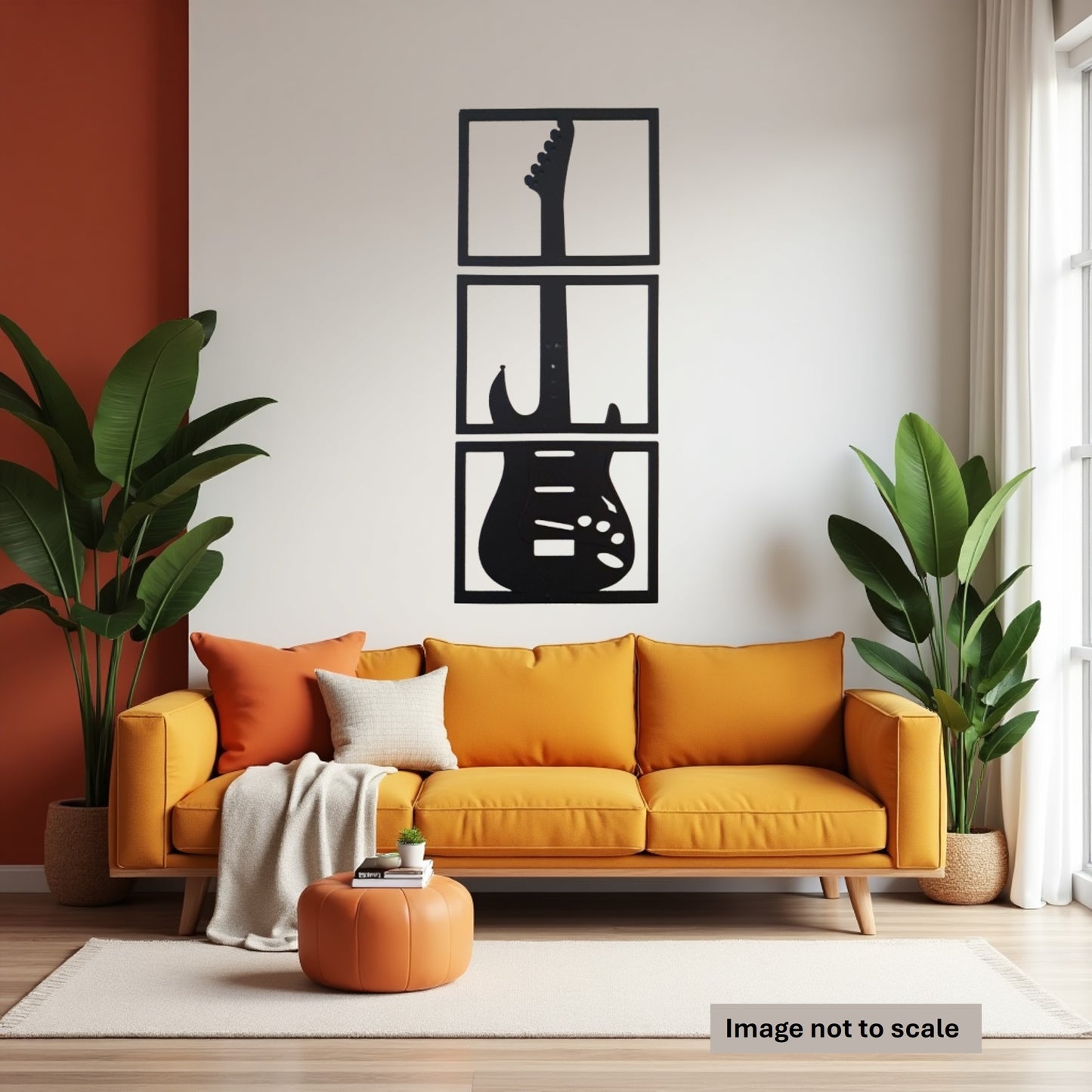 Guitar - Laser Cut Wall Art - Urban Vibe Studio