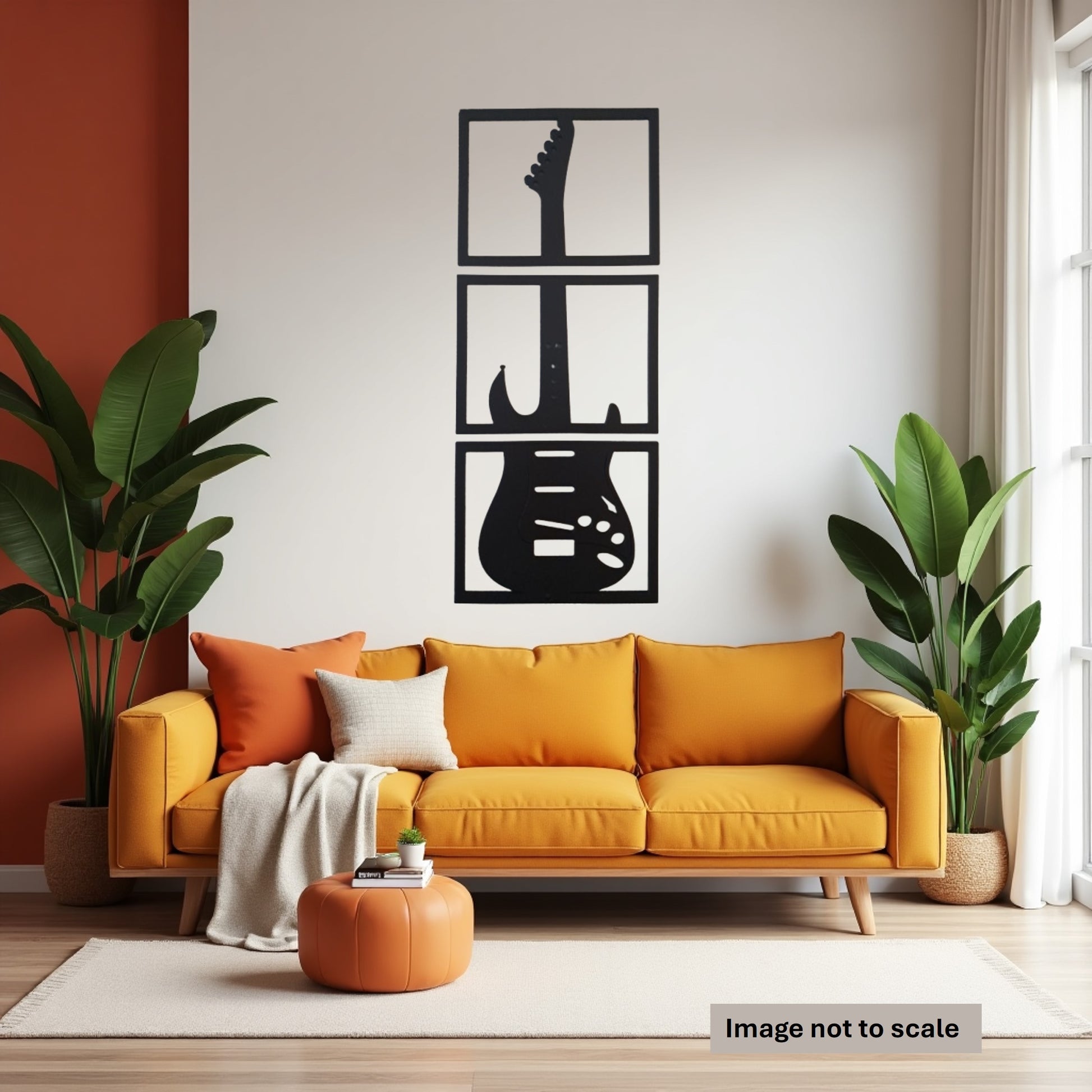 Guitar - Laser Cut Wall Art - Urban Vibe Studio