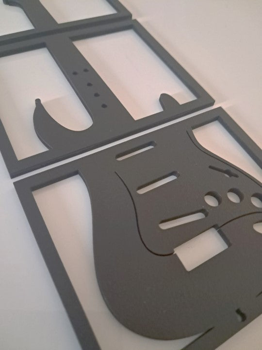 Guitar - Laser Cut Wall Art - Urban Vibe Studio