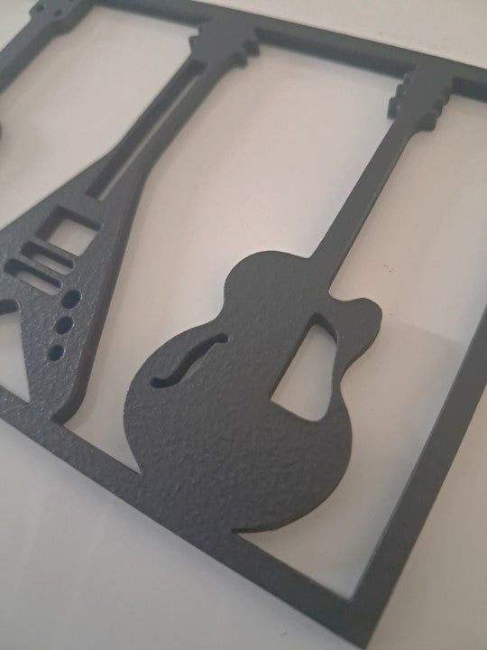 Guitar Rack - Laser Cut Wall Art - Urban Vibe Studio
