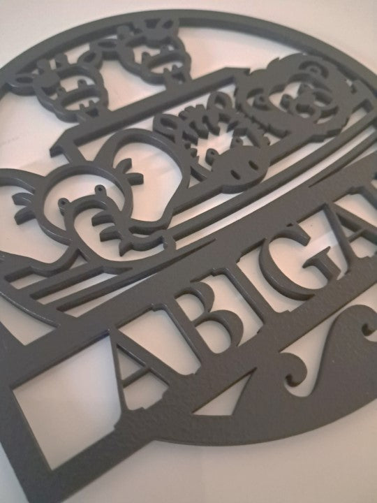 Personalised Childs Bedroom Sign, Laser Cut Wall Art - Urban Vibe Studio