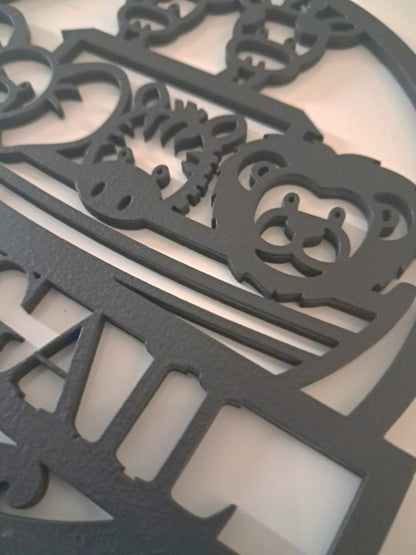 Personalised Childs Bedroom Sign, Laser Cut Wall Art - Urban Vibe Studio