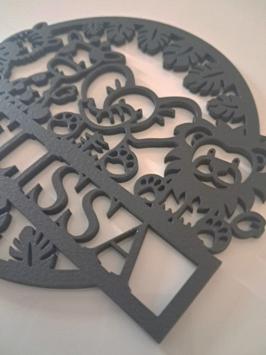 Personalised Childs Bedroom Sign, Laser Cut Wall Art - Urban Vibe Studio
