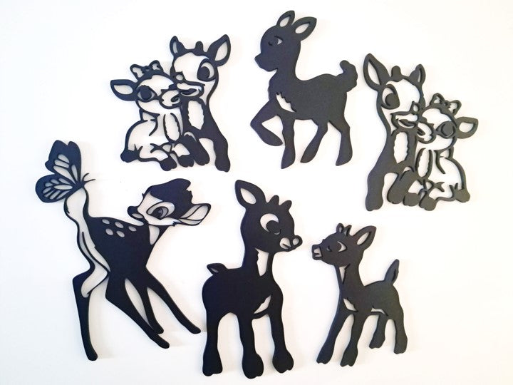 Cute Deer Collection - Laser Cut Wall Art - Urban Vibe Studio