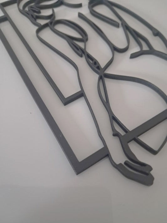 Chic Girl - Laser Cut Wall Art