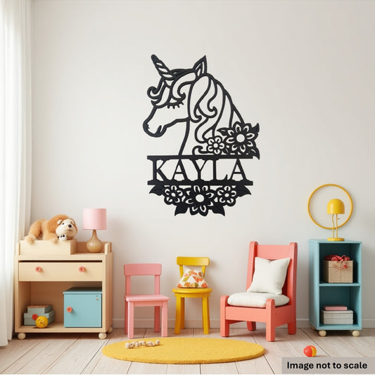 Personalised Childs Bedroom Sign, Laser Cut Wall Art