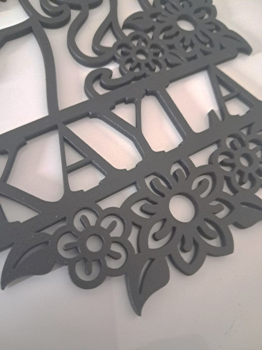 Personalised Childs Bedroom Sign, Laser Cut Wall Art