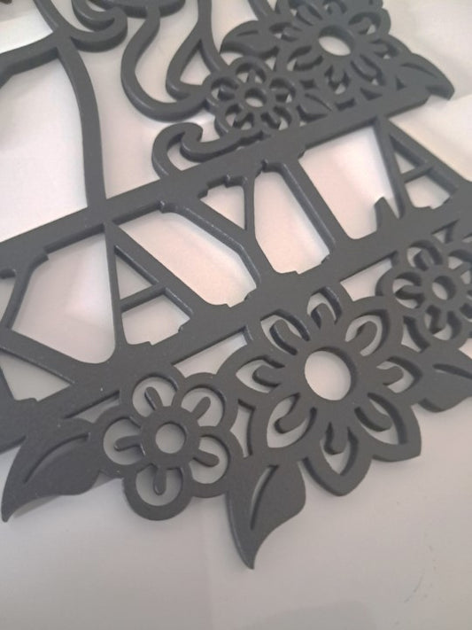Personalised Childs Bedroom Sign, Laser Cut Wall Art