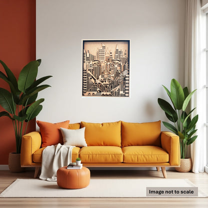 Cities Have Eyes - 10 Layer, Laser Cut Wall Art