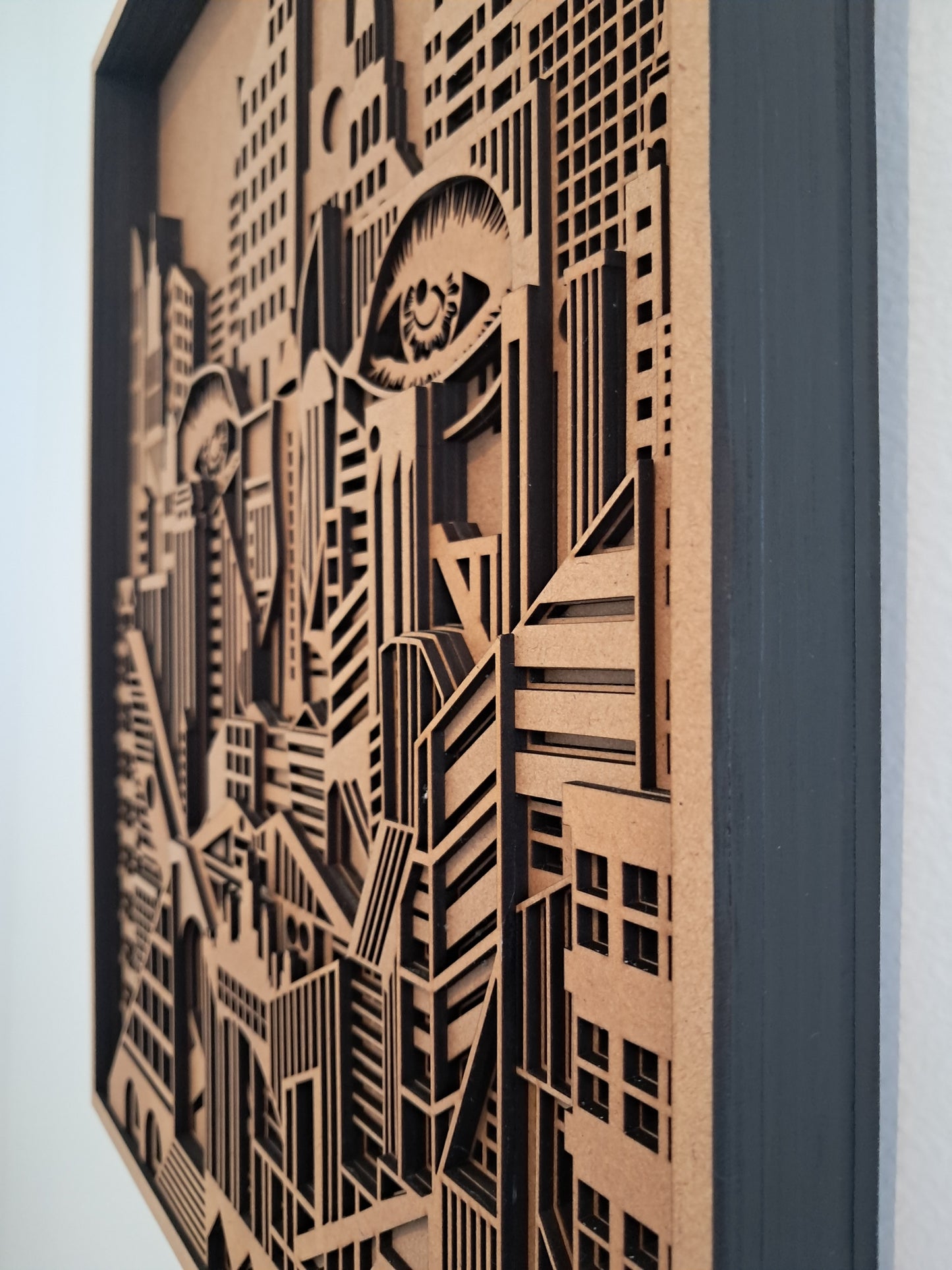 Cities Have Eyes - 10 Layer, Laser Cut Wall Art