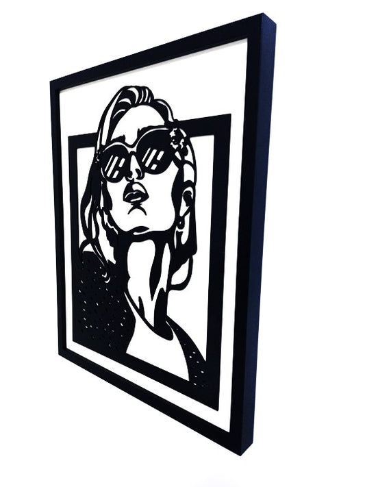 Summer Chic - Laser Cut Wall Art, Framed - 53cm x 43cm x 3cm - Urban Vibe Studio