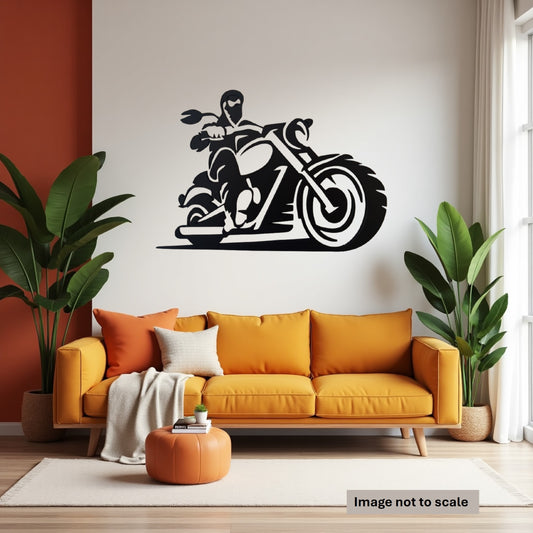 Biker - Laser Cut Wall Art - Urban Vibe Studio